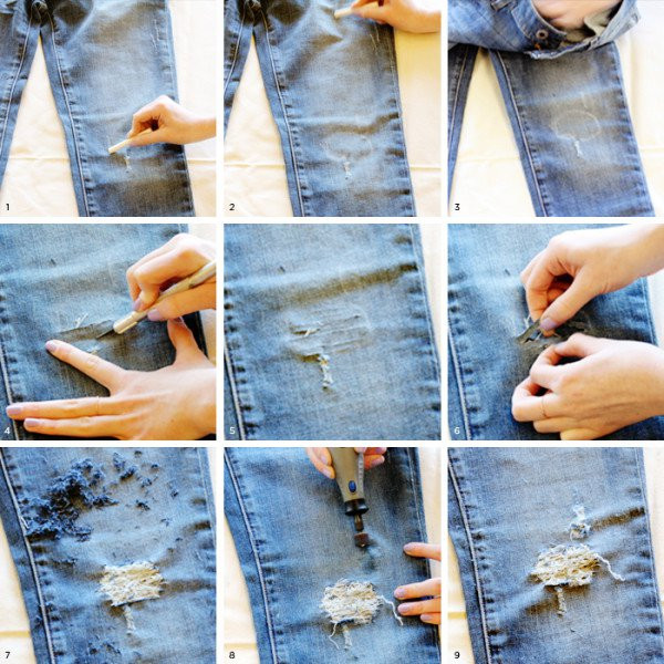 Diy Destroyed Jeans
 Truly Awesome DIY Ideas To Renew Your Old Jeans