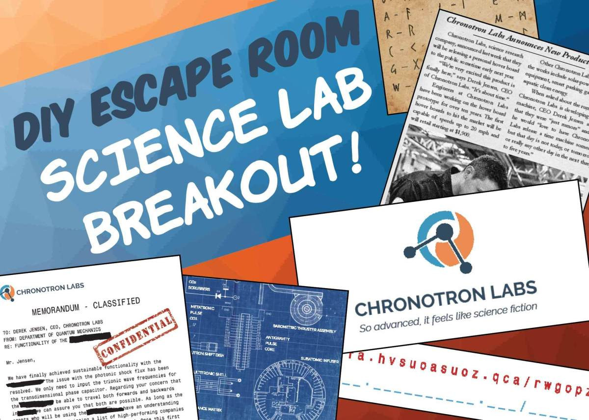 Diy Escape Room
 DIY Escape Room Kit Science Lab Breakout The Game Gal