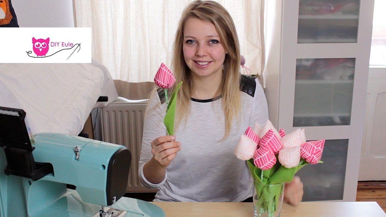 Diy Eule Youtube
 Stofftulpen nähen Last Minute Geschenk selber machen