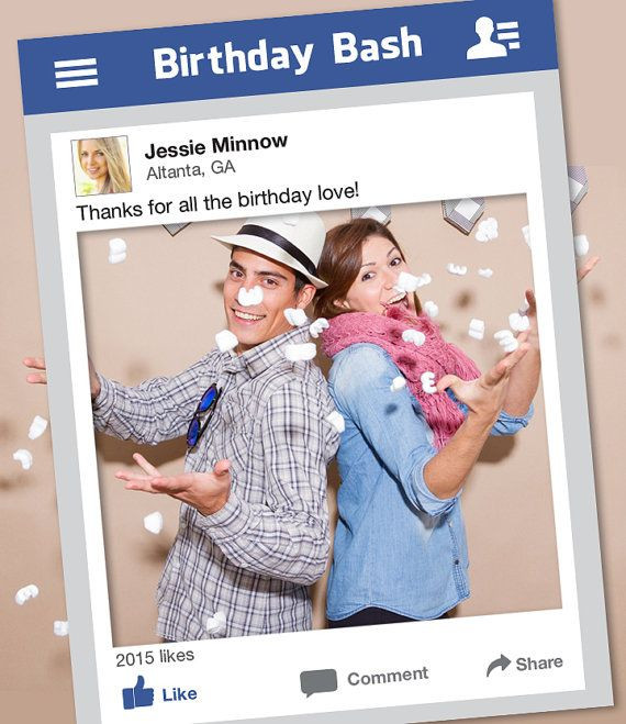 Diy Facebook
 Frame DYI Booth Prop Graduation Prom