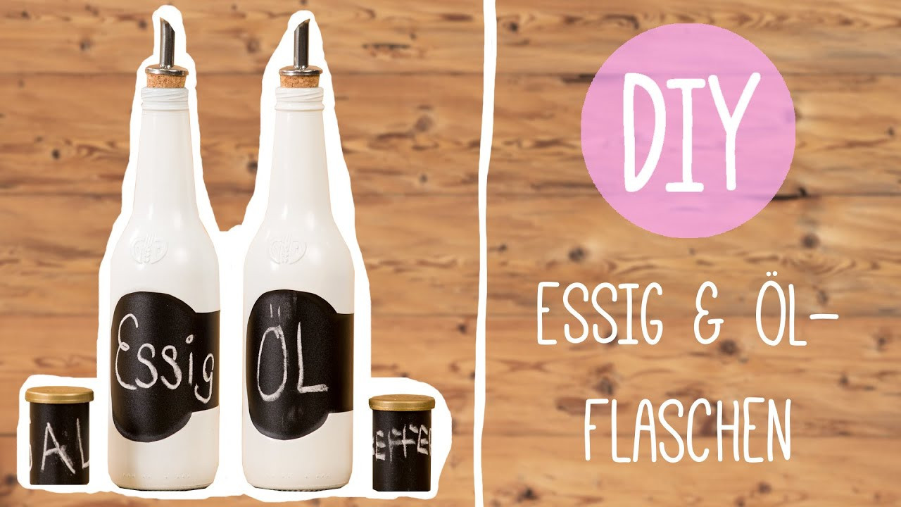 Diy Flaschen
 DIY mit Nina Essig und Öl Flaschen aus Altglas