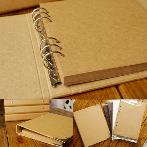 Diy Fotoalbum
 Blank Cover loose leaf craft paper album graffiti diary