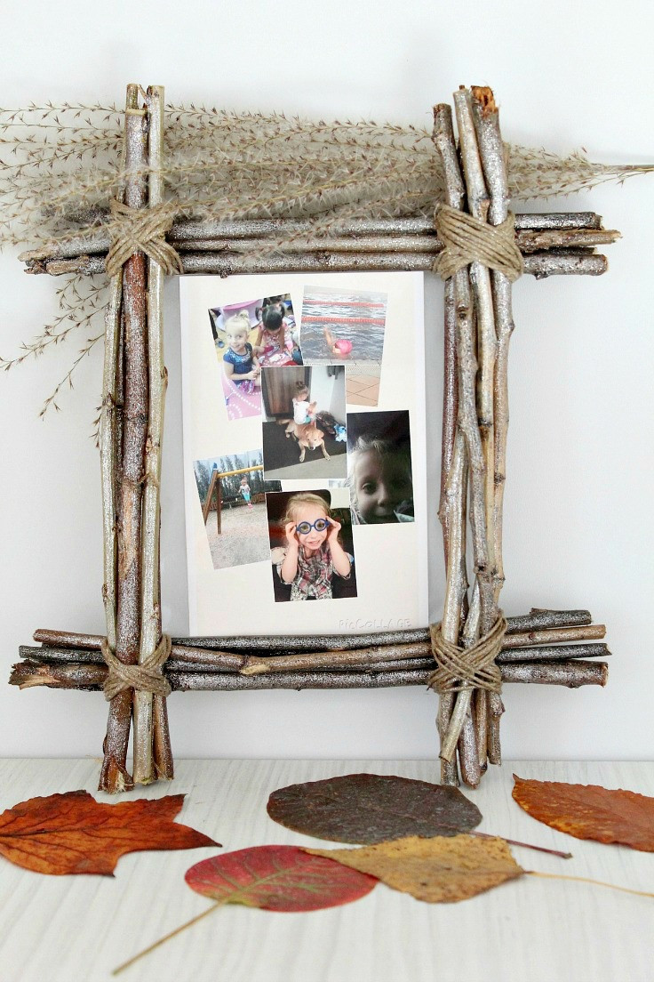 Diy Frame
 Twig Frame Craft For Unique Rustic Home Decor Inspiration