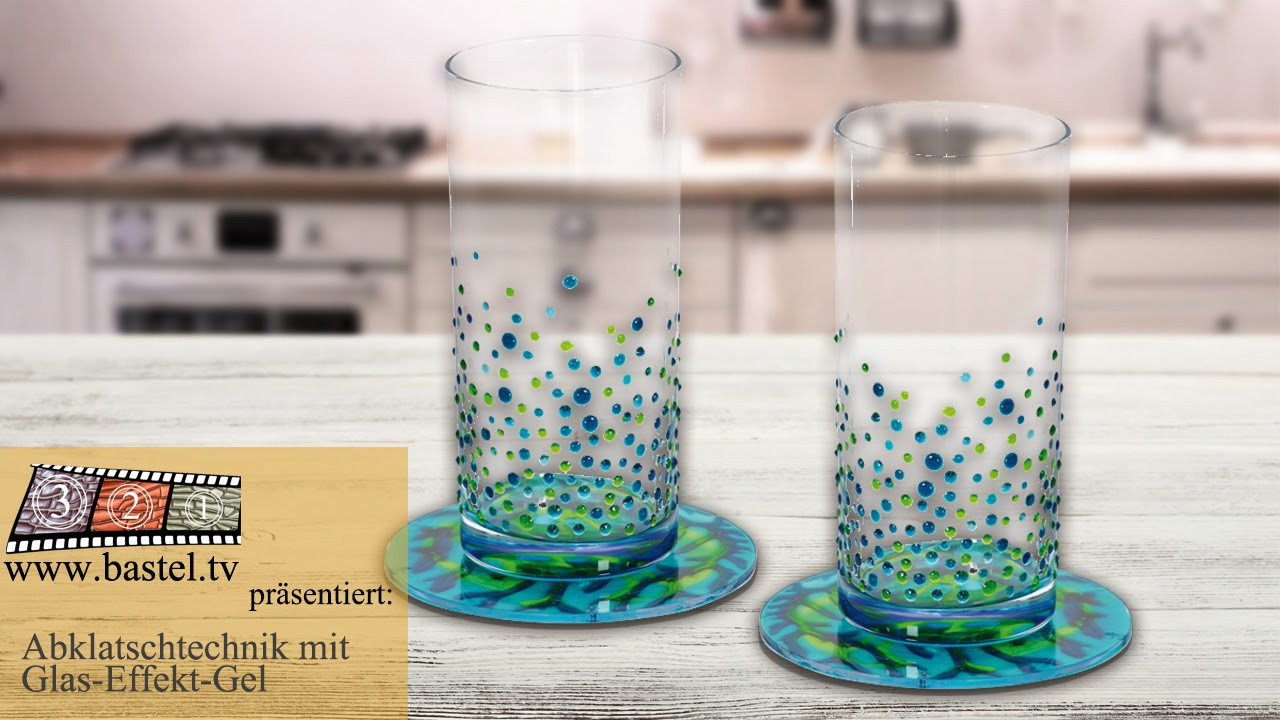 Diy Glas
 DIY Glas gestalten mit Abklatsch Technik