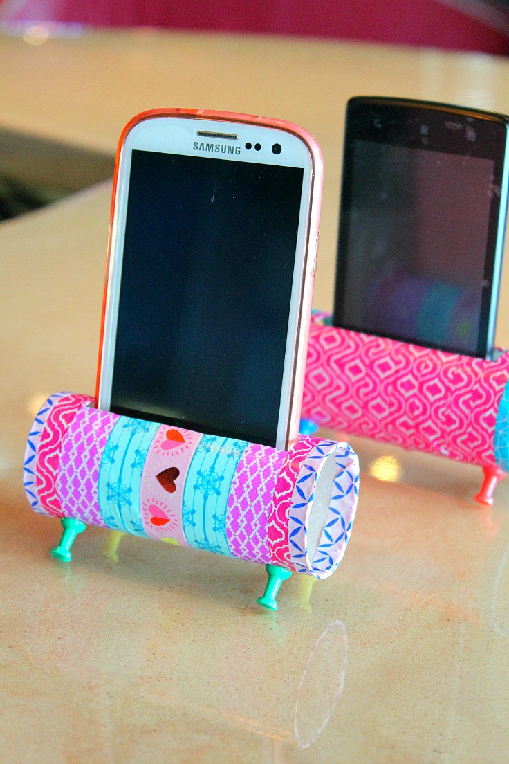 Diy Handyhalter
 DIY Phone Holder With Toilet Paper Rolls Easy Craft