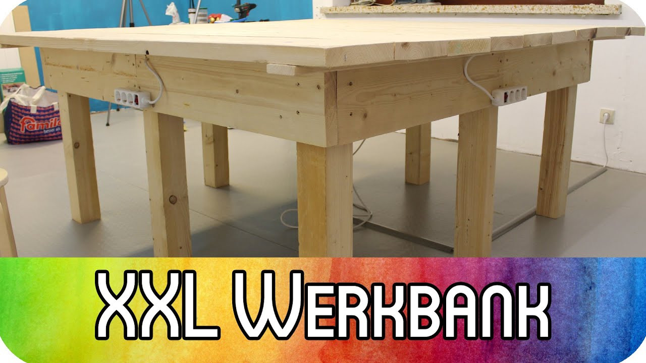 Diy Heimwerken
 DIY Heimwerken Werkstatt XXL Werkbank aus Holz len