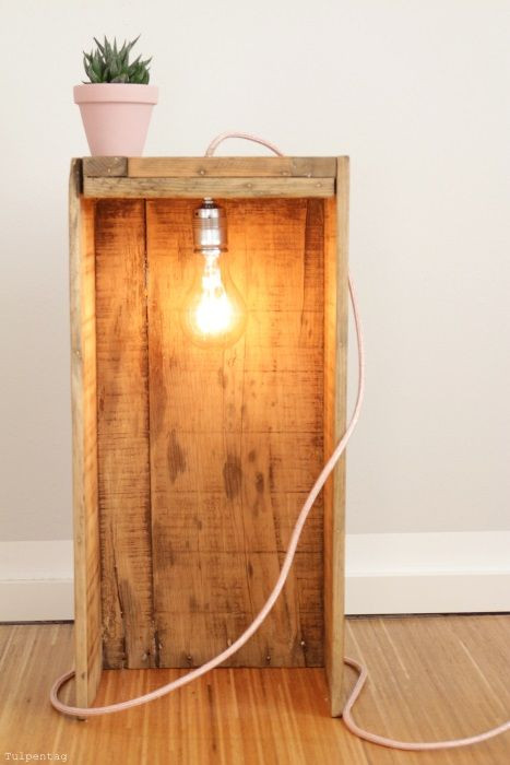 Diy Holz Lampe
 Die besten 25 Lampe selber bauen Ideen auf Pinterest