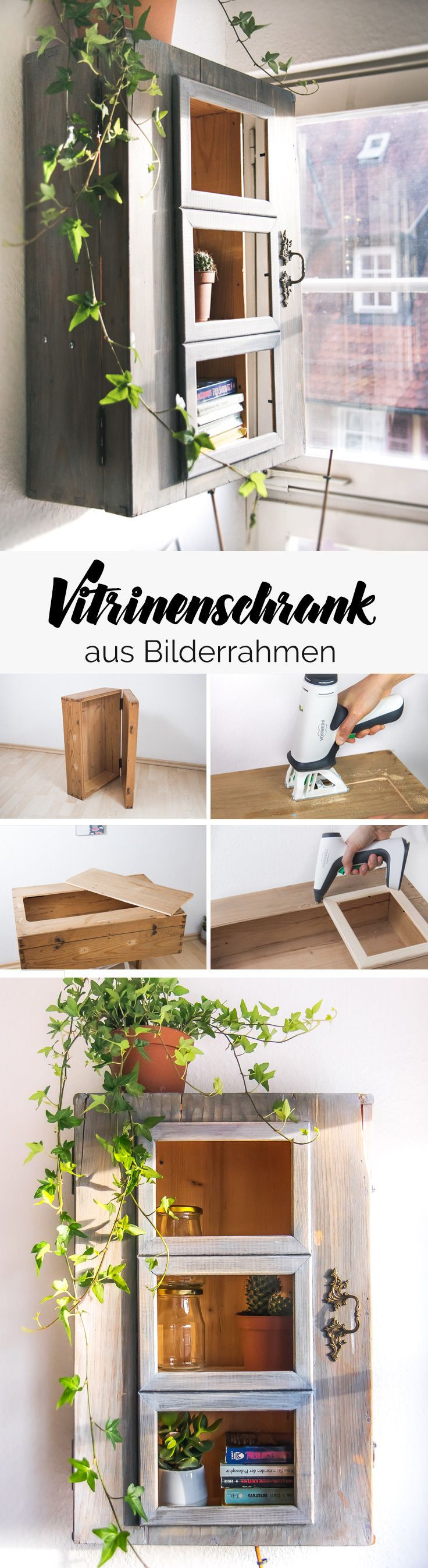 Diy Holzmöbel
 DIY Vitrinenschrank aus Holzmöbel & Ikea Bilderrahmen