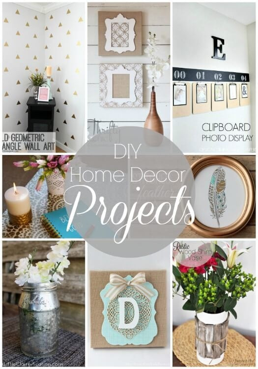 Diy Home Decor
 20 DIY Home Decor Projects Link Party Features I Heart