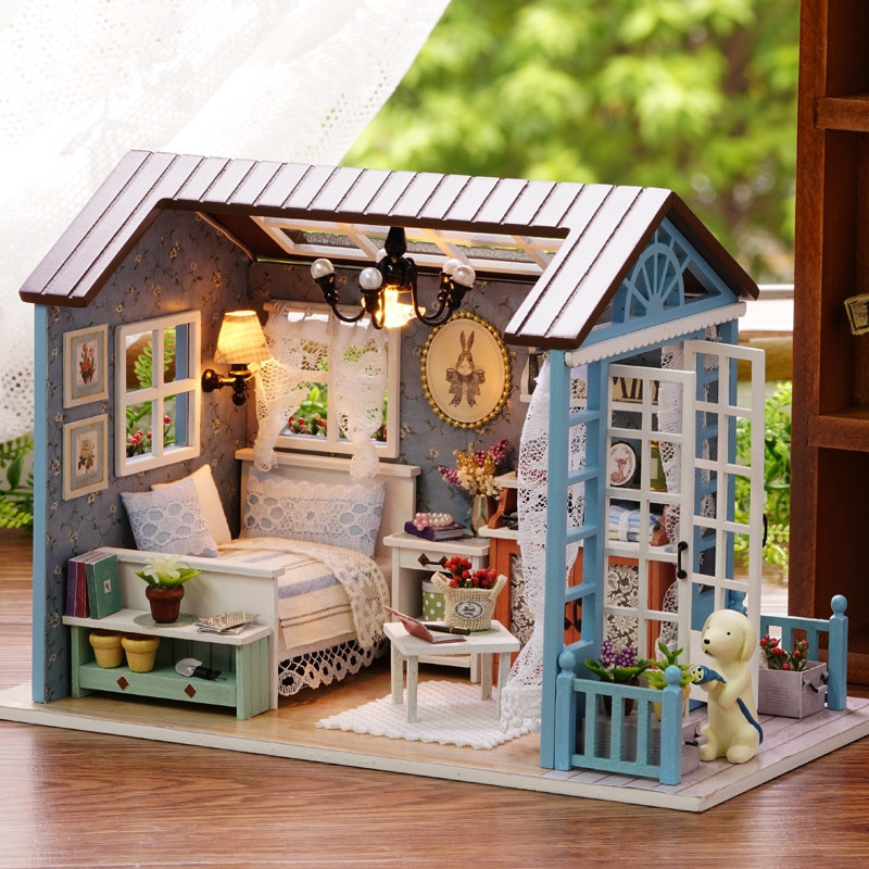 Diy House
 Doll House DIY Miniature Dollhouse Model Wooden Toy