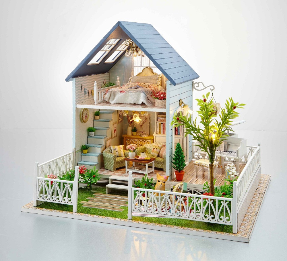 Diy House
 Nordic holiday Euro style DIY Doll house 3D