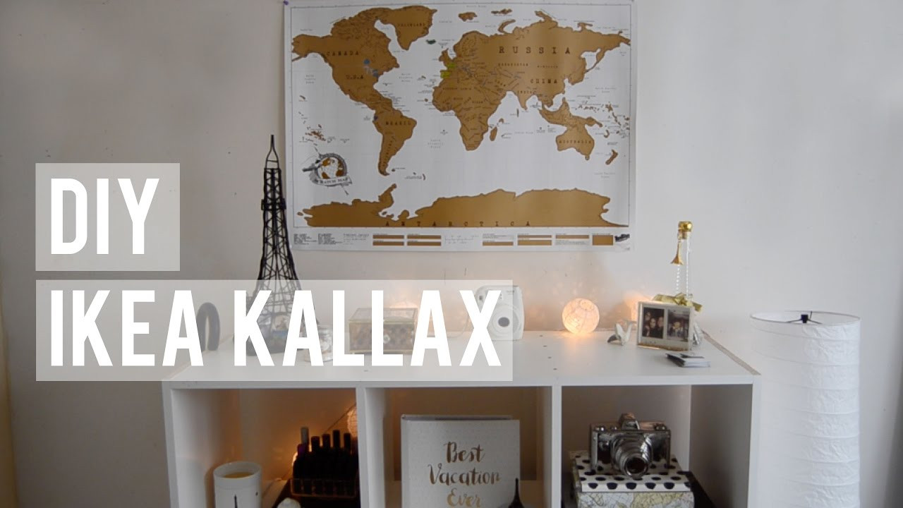 Diy Kallax
 DIY IKEA KALLAX HOW I DECORATE
