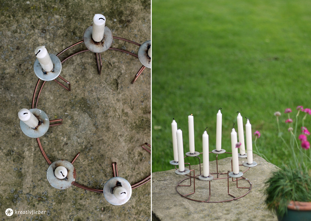 Diy Kerzenständer
 Upcycling DIY Kerzenständer mit Kupfer Deko DIY