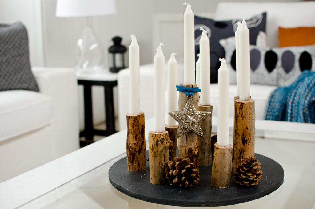 Diy Kerzenständer
 Kerzenleuchter aus Holz Leelah Loves