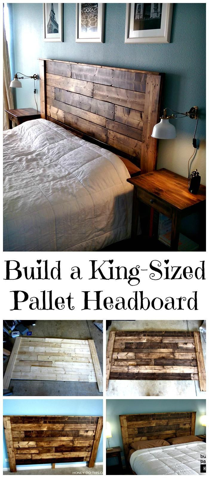 Diy King
 DIY King Sized Pallet Headboard Tutorial 150 Best DIY