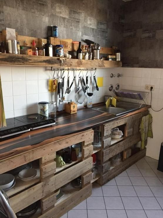 Diy Küche Bauen
 Europaletten als DIY Küchen Idee diy