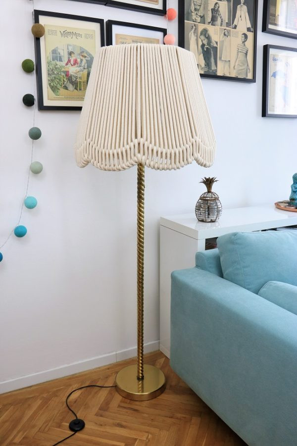 Diy Lampenschirm
 Stehlampe mit Seil Lampenschirm – eine fast DIY Never