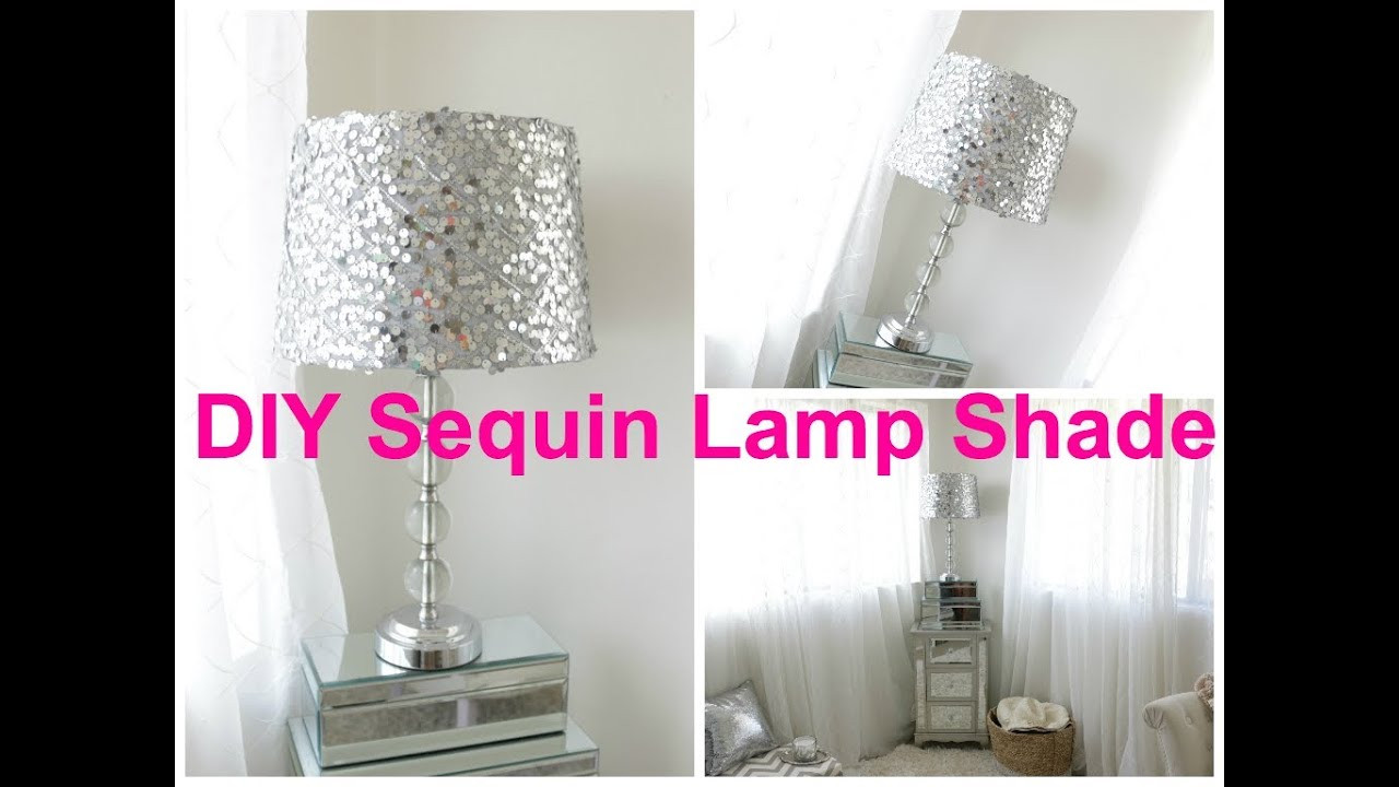 Diy Lampshade
 DIY Sequin Lamp Shade