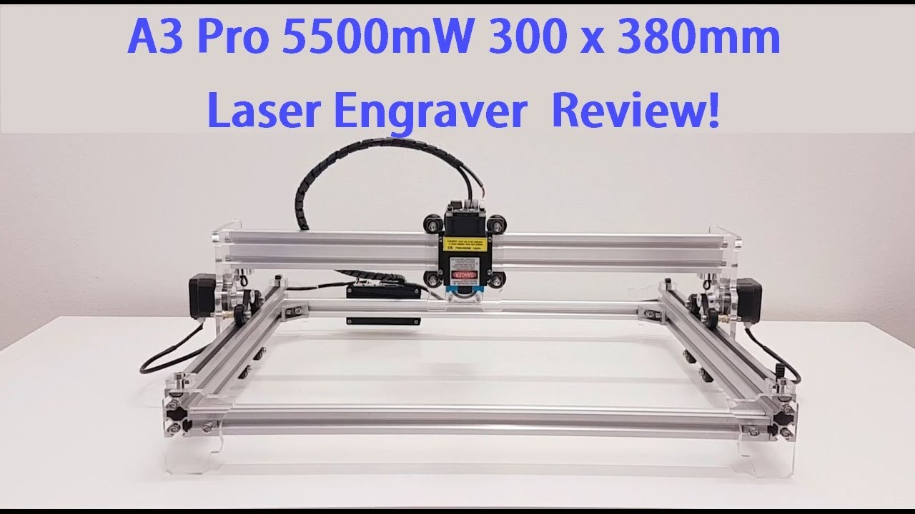 Diy Laser Cutter
 A3 Pro 5500mW 300 x 380mm DIY Laser Engraver Build Test