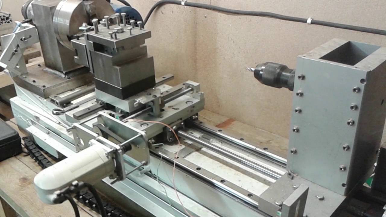 Diy Lathe
 Diy cnc metal lathe first full program with ac servos