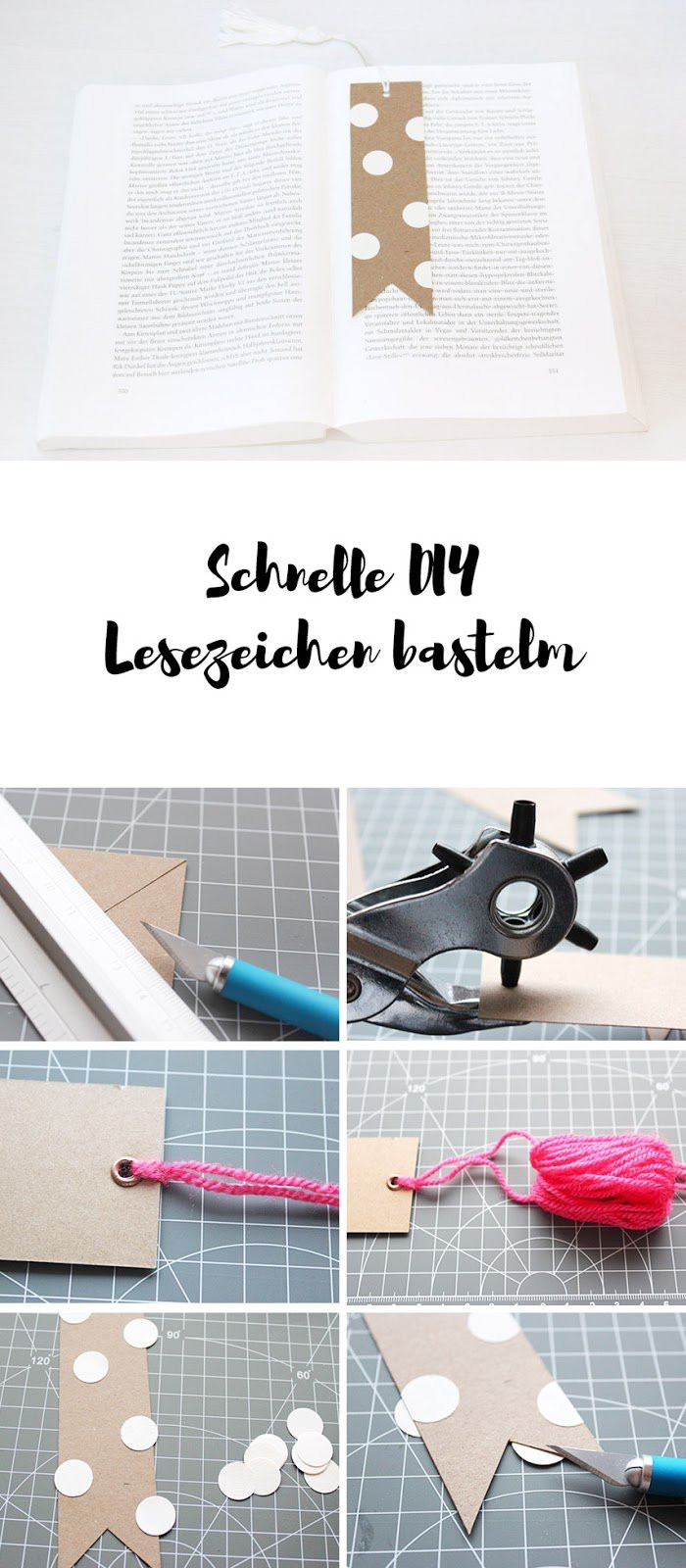 Diy Lesezeichen
 Das siebzehnte Türchen DIY Lesezeichen