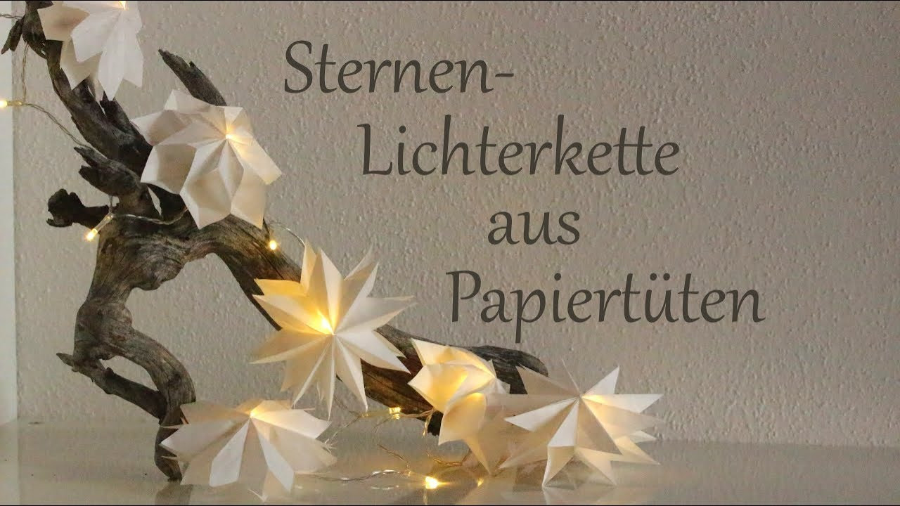 Diy Lichterkette
 DIY Sternen Lichterkette aus Mini Papiertüten