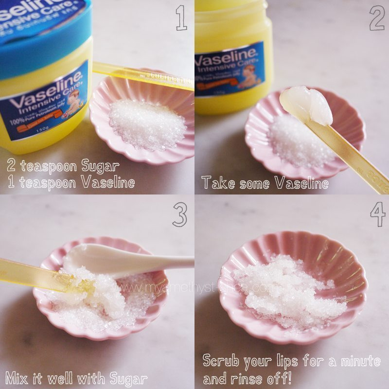 Diy Lip Scrub
 15 Creative Ways To Use Vaseline At Home