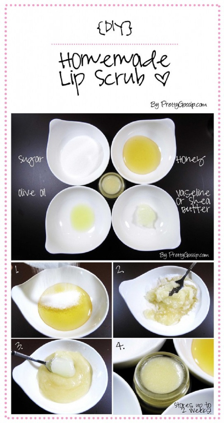 Diy Lip Scrub
 Top 10 DIY Lip Balms and Scrubs