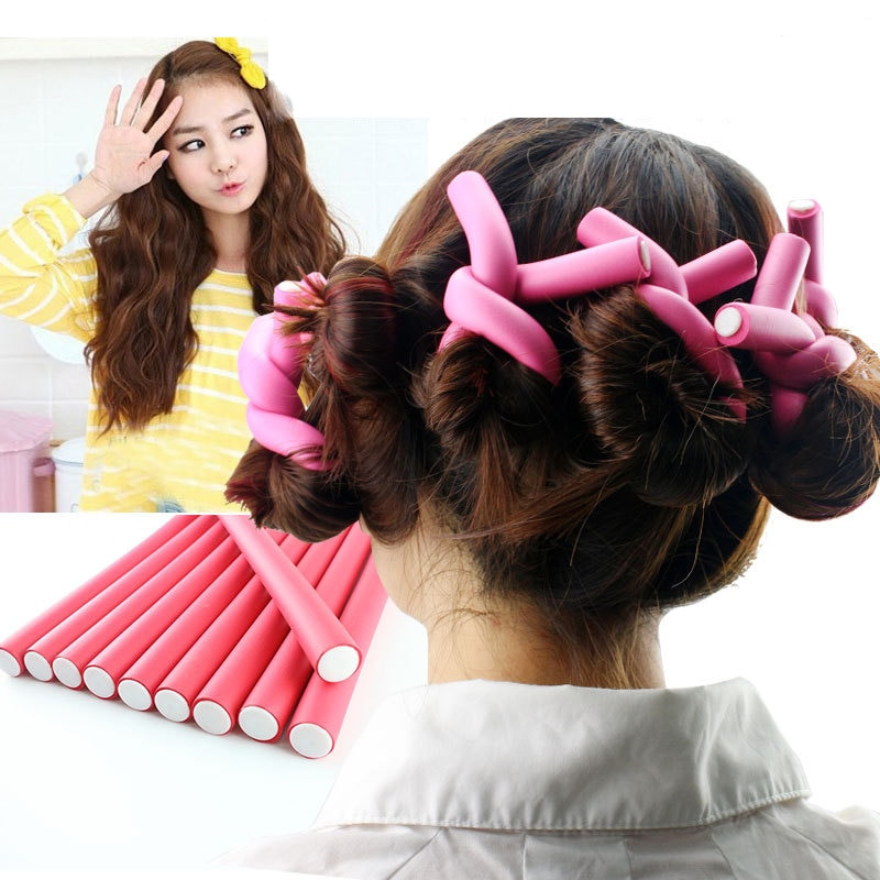 Diy Lockenwickler
 5pcs DIY Hairstyle Bendy Hair Styling Tools Plastic Curler
