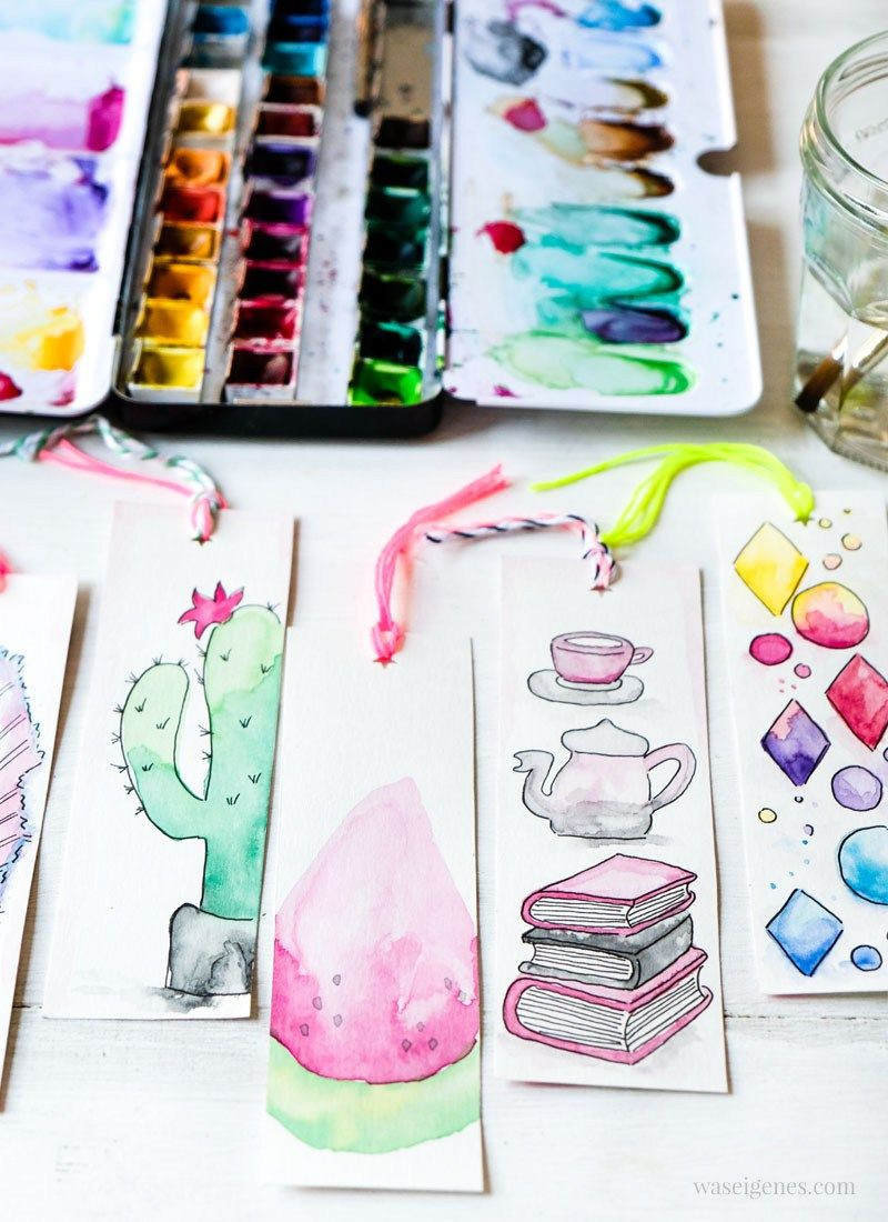 Diy Malen
 DIY Aquarell Lesezeichen Aquarell