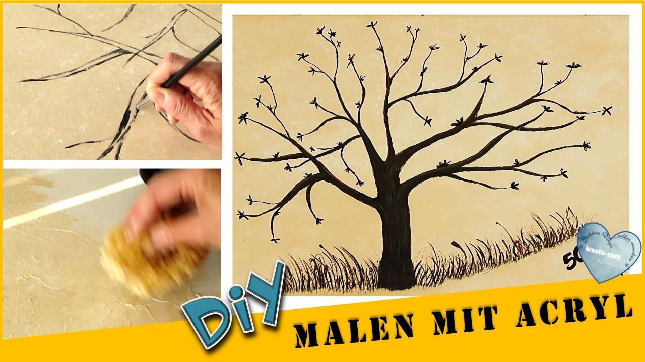 Diy Malen
 DIY Malen Acryl – Baum für Partyspiel