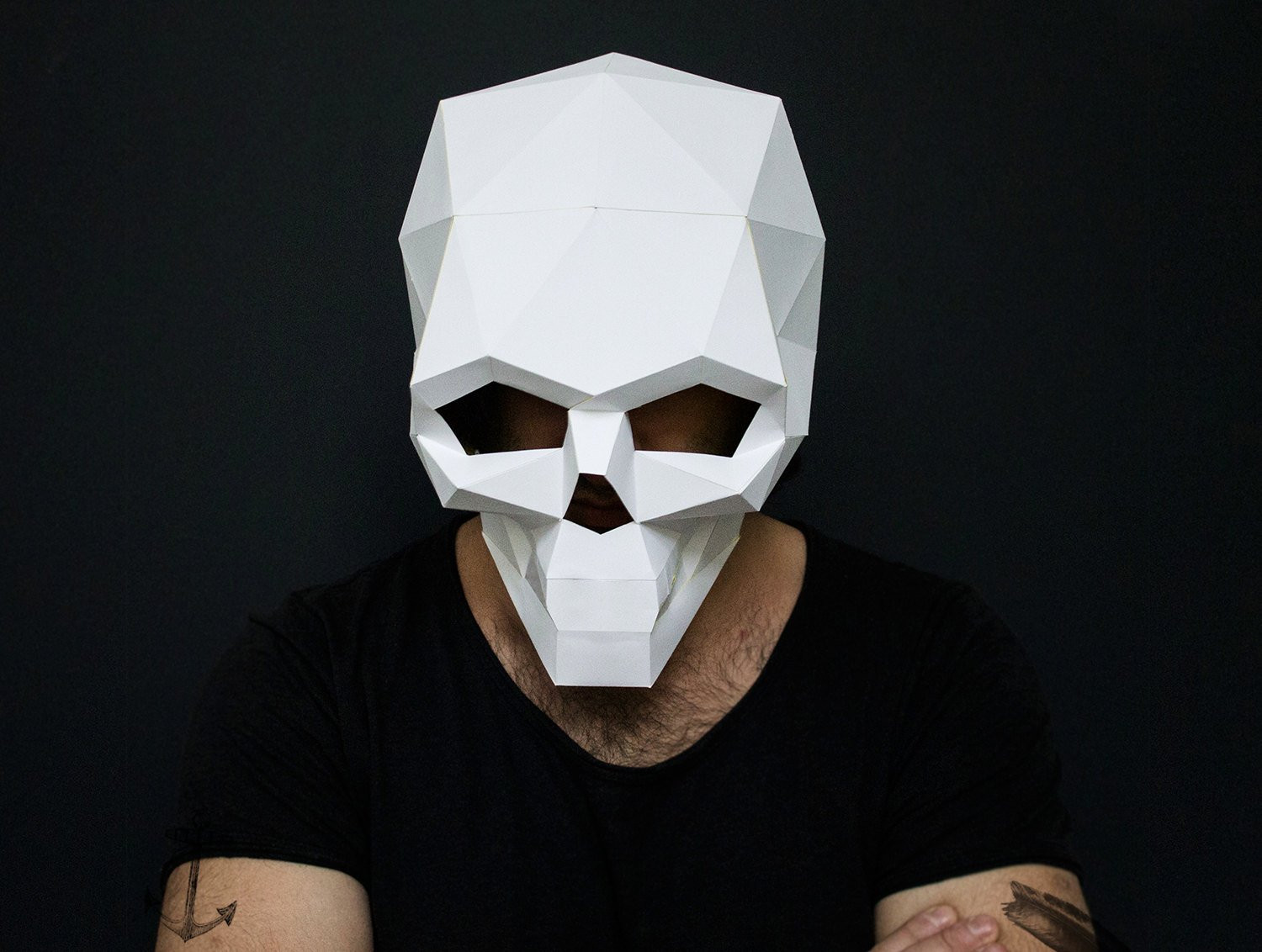 Diy Maske
 Skull Mask for Halloween DIY printable Skull Instant