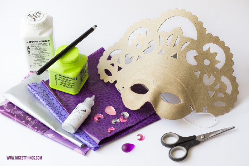 Diy Masken
 Decopatch Maske DIY venezianische Masken selbermachen