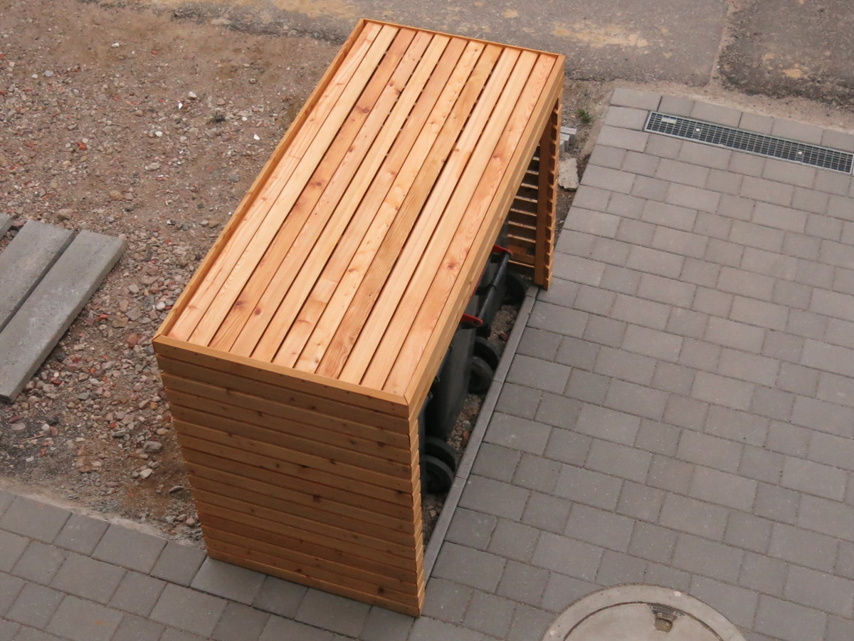 Diy Mülltonnenbox
 Startschuss für Außenanlage DIY Mülltonnenbox