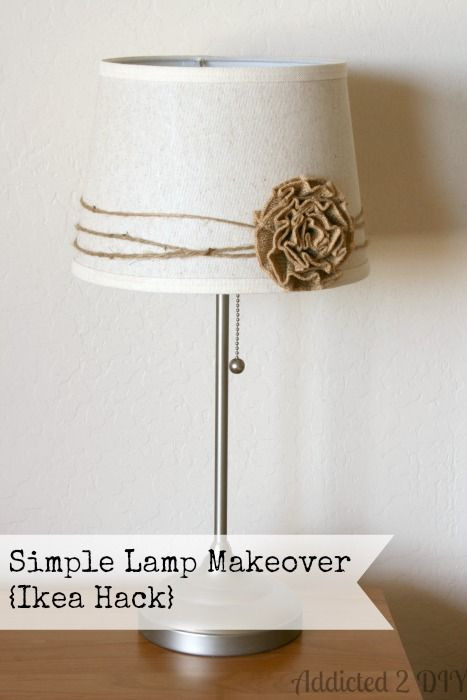 Diy Nachttischlampe
 Simple Lamp Makeover Ikea Hack Möbel