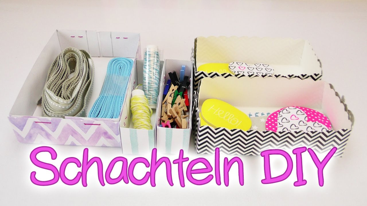 Diy Ordnung
 Ordnung schaffen mit kleinen DIY Schachteln