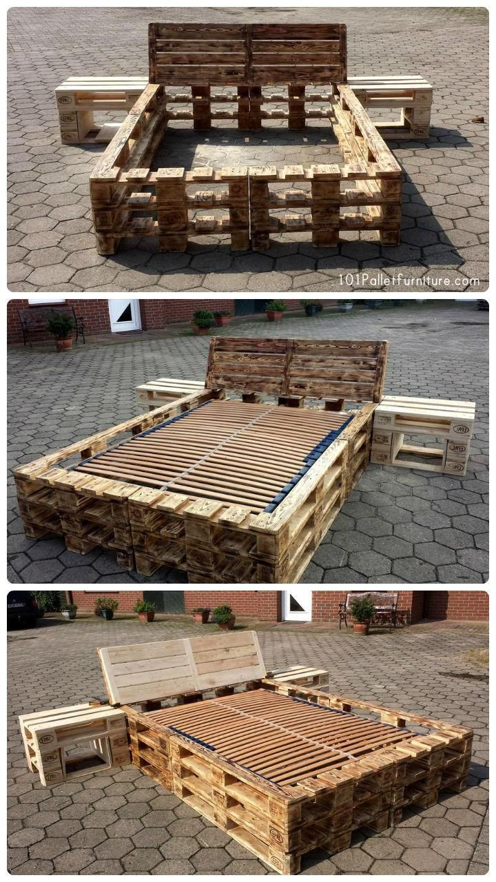 Diy Pallet Furniture
 1000 ideas about Pallet Beds on Pinterest