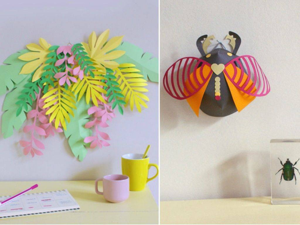 Diy Papier
 DIY position florale et insecte 3D en papier Modes