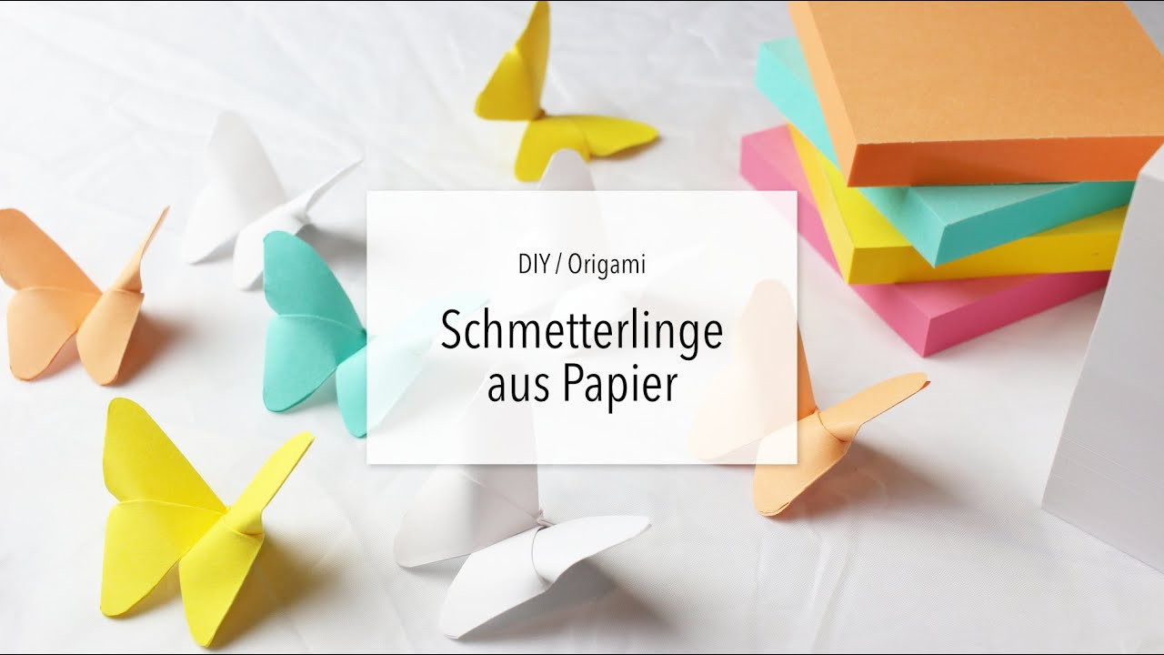 Diy Papier
 DIY Origami Schmetterling falten aus Papier