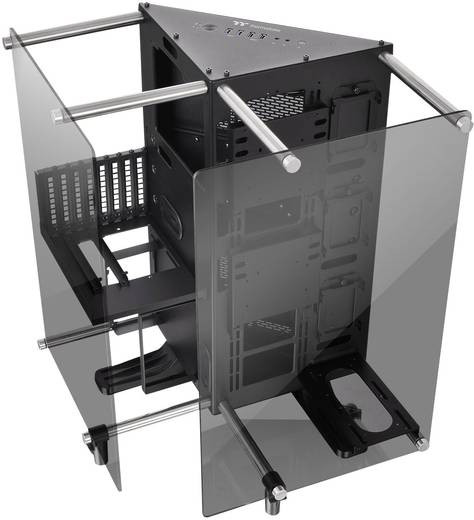 Diy Pc Gehäuse
 Midi Tower PC Gehäuse Thermaltake Core P90 TG Schwarz LCS