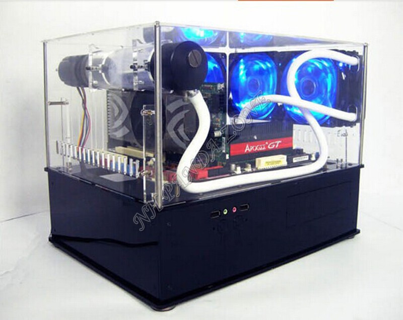 Diy Pc Gehäuse
 DIY Personalization Acrylic Standard ITX M ATX Double Deck