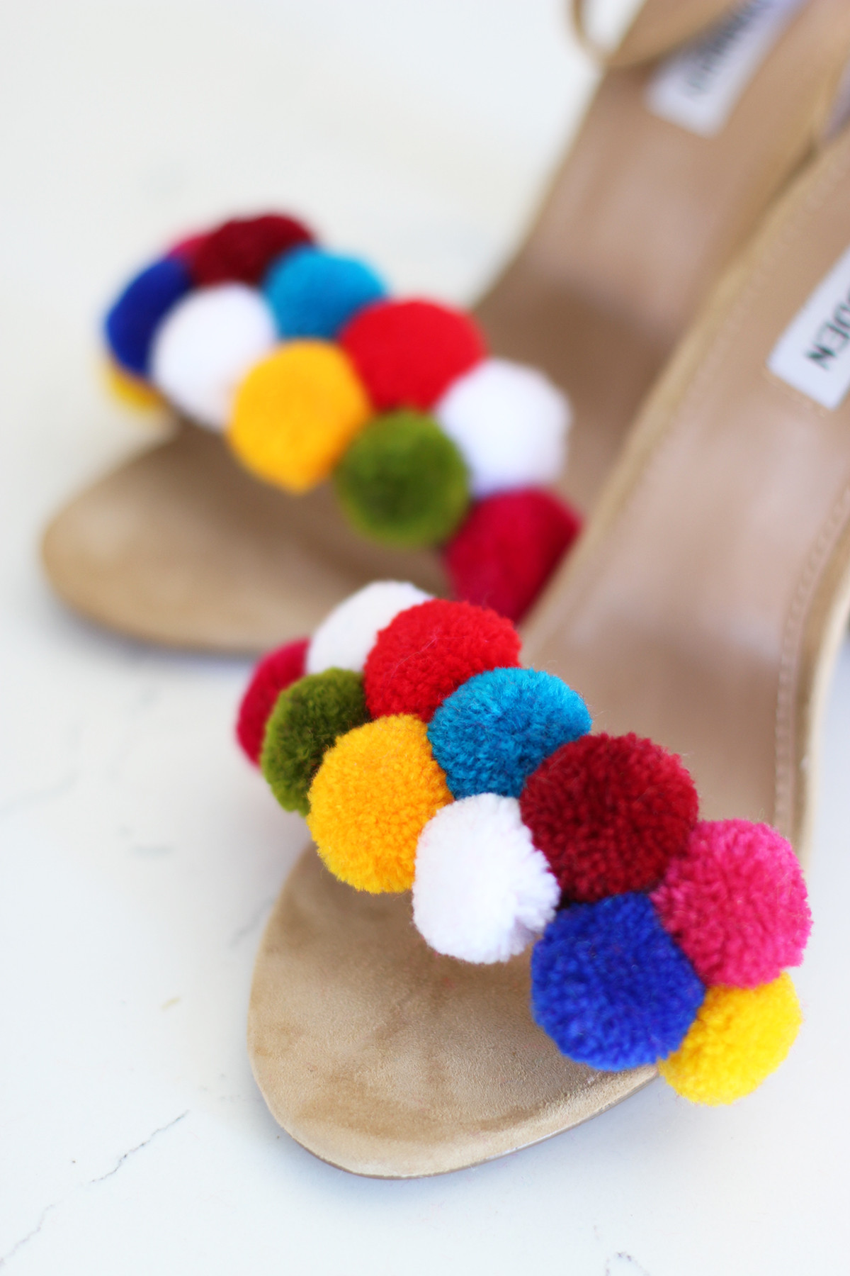 Diy Pompoms
 DIY Pom Pom Shoes – Honestly WTF