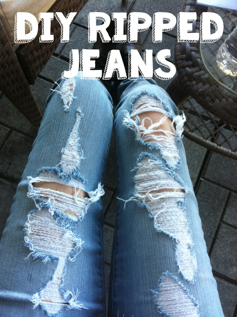 Diy Ripped Jeans
 DIY