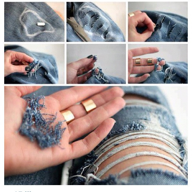 Diy Ripped Jeans
 Viva Diva Boutique Monday Blues DIY Ripped Jeans