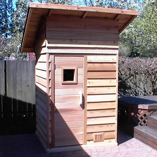 Diy Sauna
 4 x 4 Outdoor Sauna Kit Roof Heater Accessories