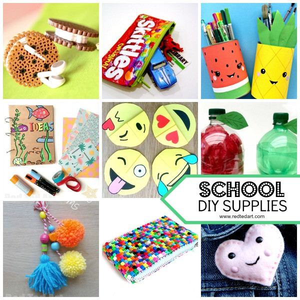 Diy School Supplies
 School Supplies DIY Ideas Red Ted Art s Blog