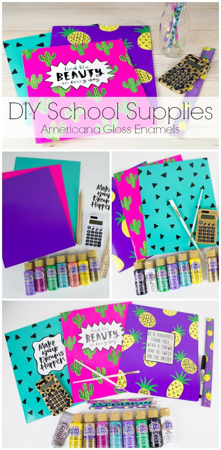 Diy School Supplies
 208 best images about DIY with DecoArt on Pinterest