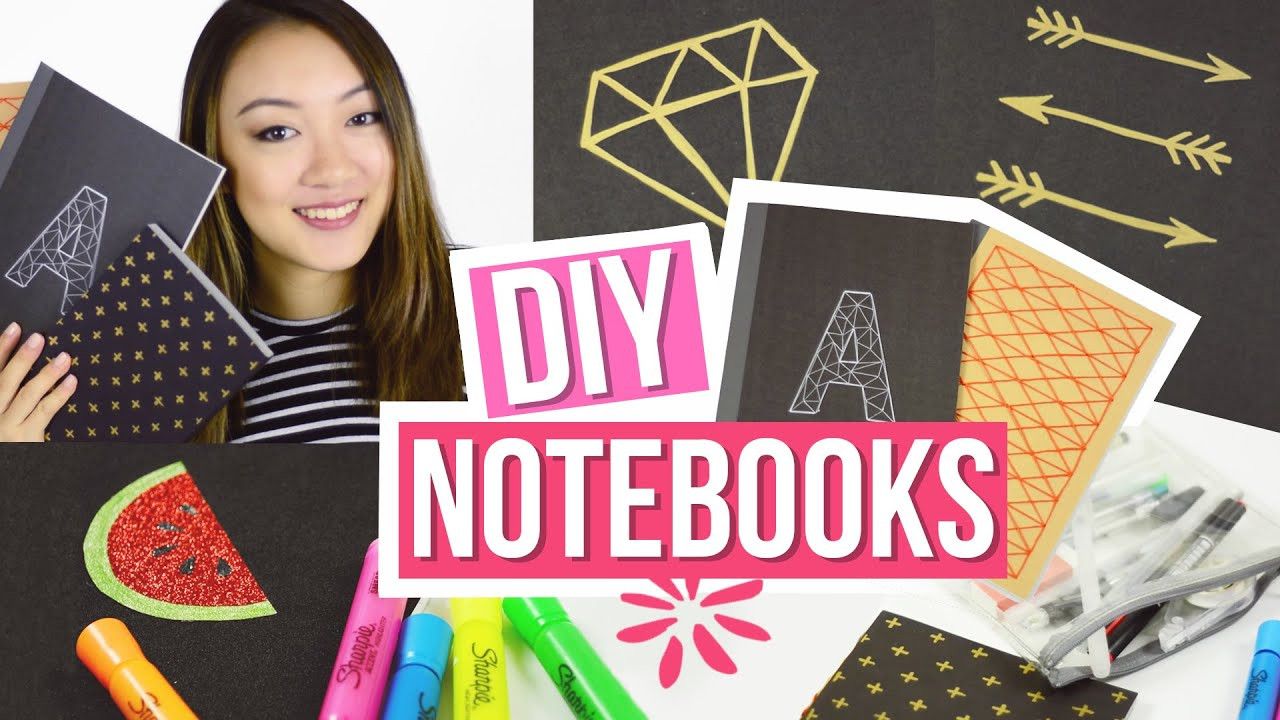 Diy School Supplies
 DIY Notebooks for Back to School Easy DIY School Supplies