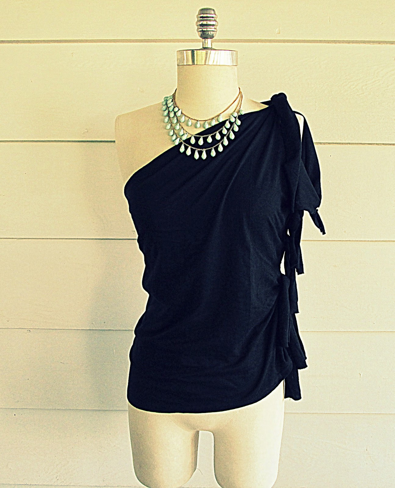 Diy Shirt
 WobiSobi No Sew e Shoulder Shirt DIY