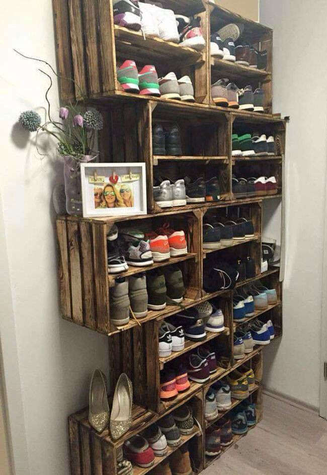 Diy Shoe Rack
 21 DIY Shoes Rack & Shelves Ideas DIY Tips